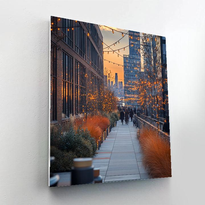 The High Line In Autumn Manhattan New York City United States paint by number