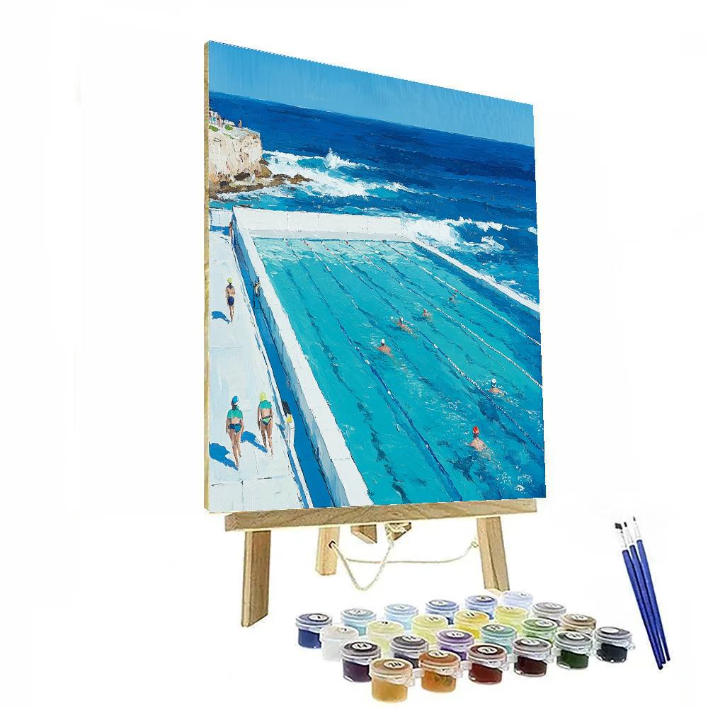 Tidal Pools At Bondi Icebergs Sydney Australia paint by numbers