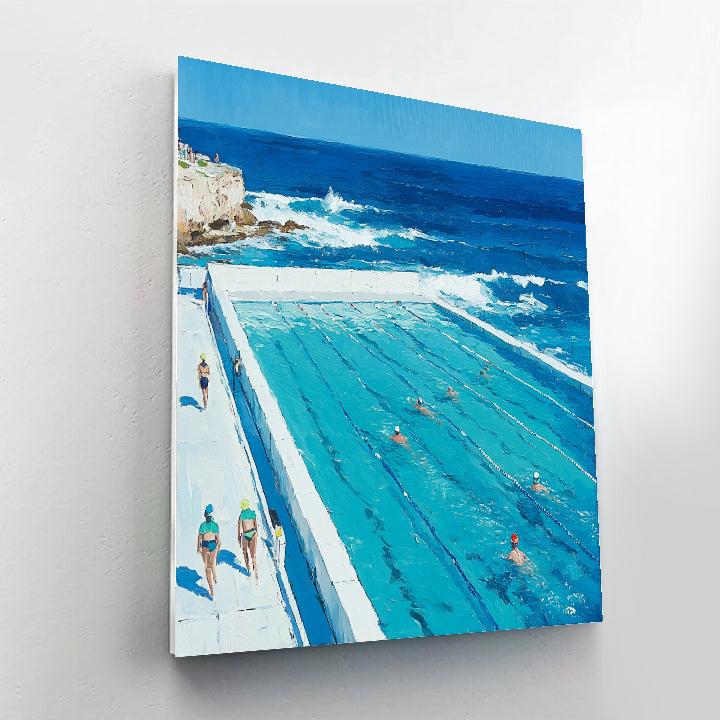 Tidal Pools At Bondi Icebergs Sydney Australia paint by numbers