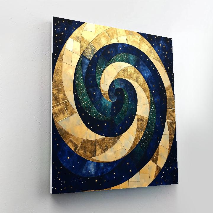 Gustav Klimt Inspired Celestial Mosaic Of Quiet Infinity painting number kit