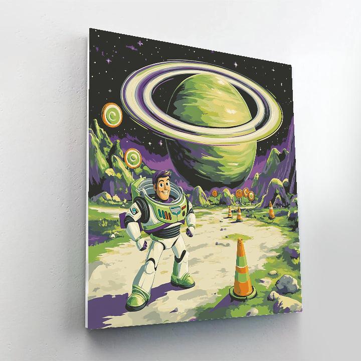 Buzz Lightyear Ring Planet Training Day paint by color