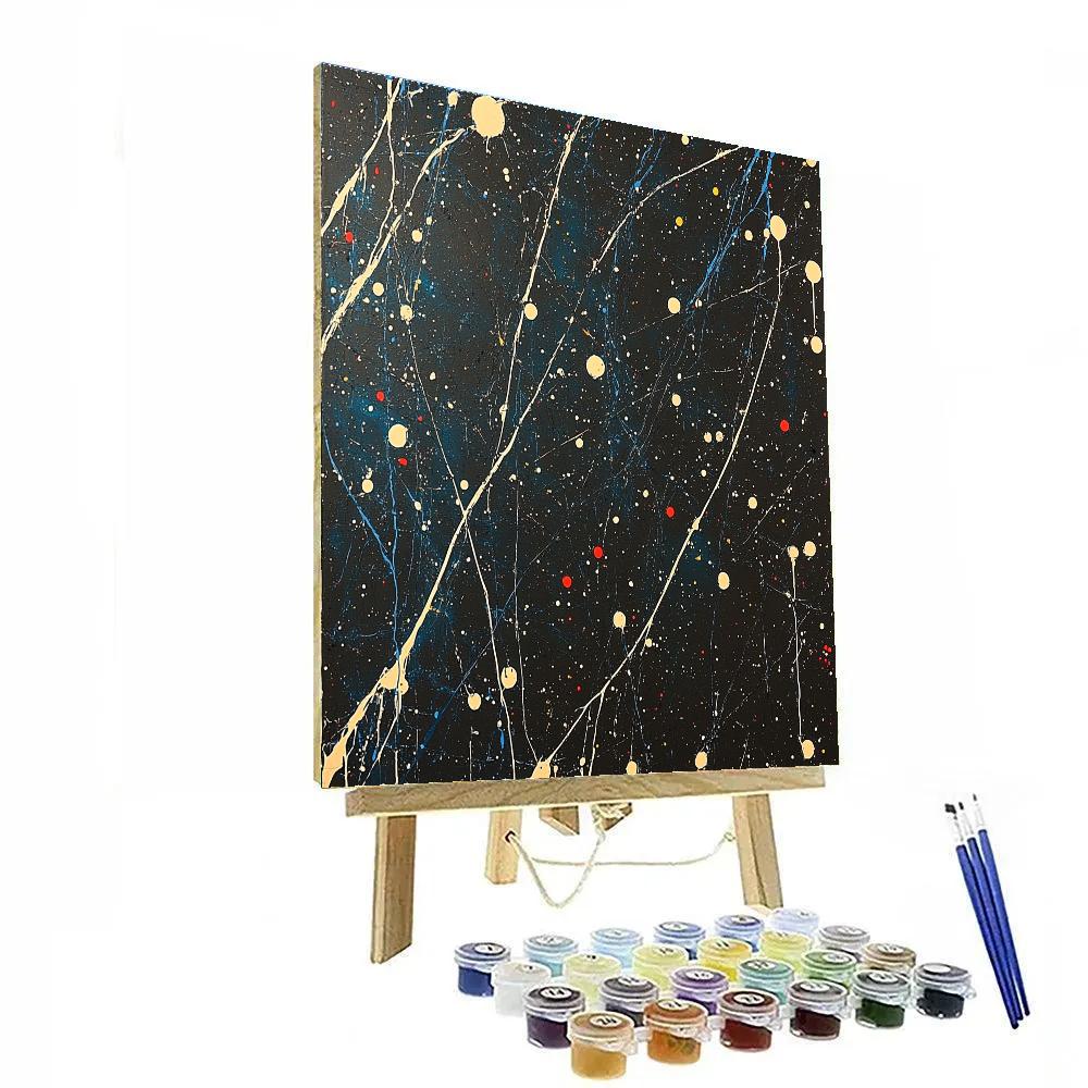 Jackson Pollock Inspired Equinox Torrent Of Drips Numbered painting kits