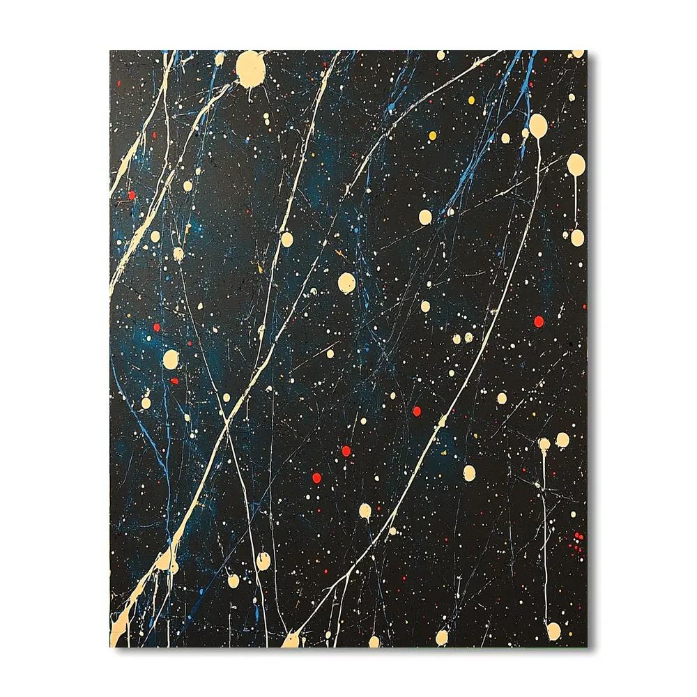 Jackson Pollock Inspired Equinox Torrent Of Drips Numbered painting kits