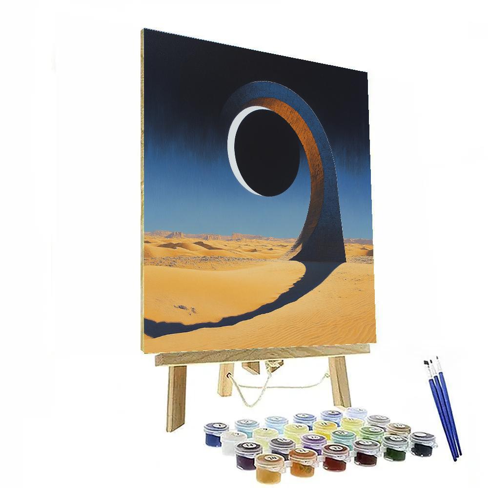 Salvador Dali Inspired Desert Eclipse Dreams Numbered painting kits