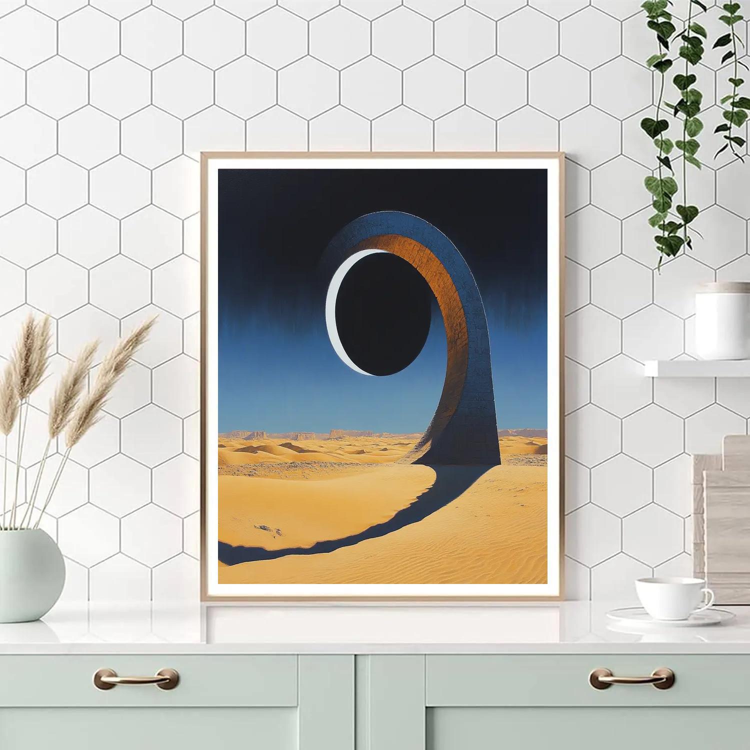 Salvador Dali Inspired Desert Eclipse Dreams Numbered painting kits