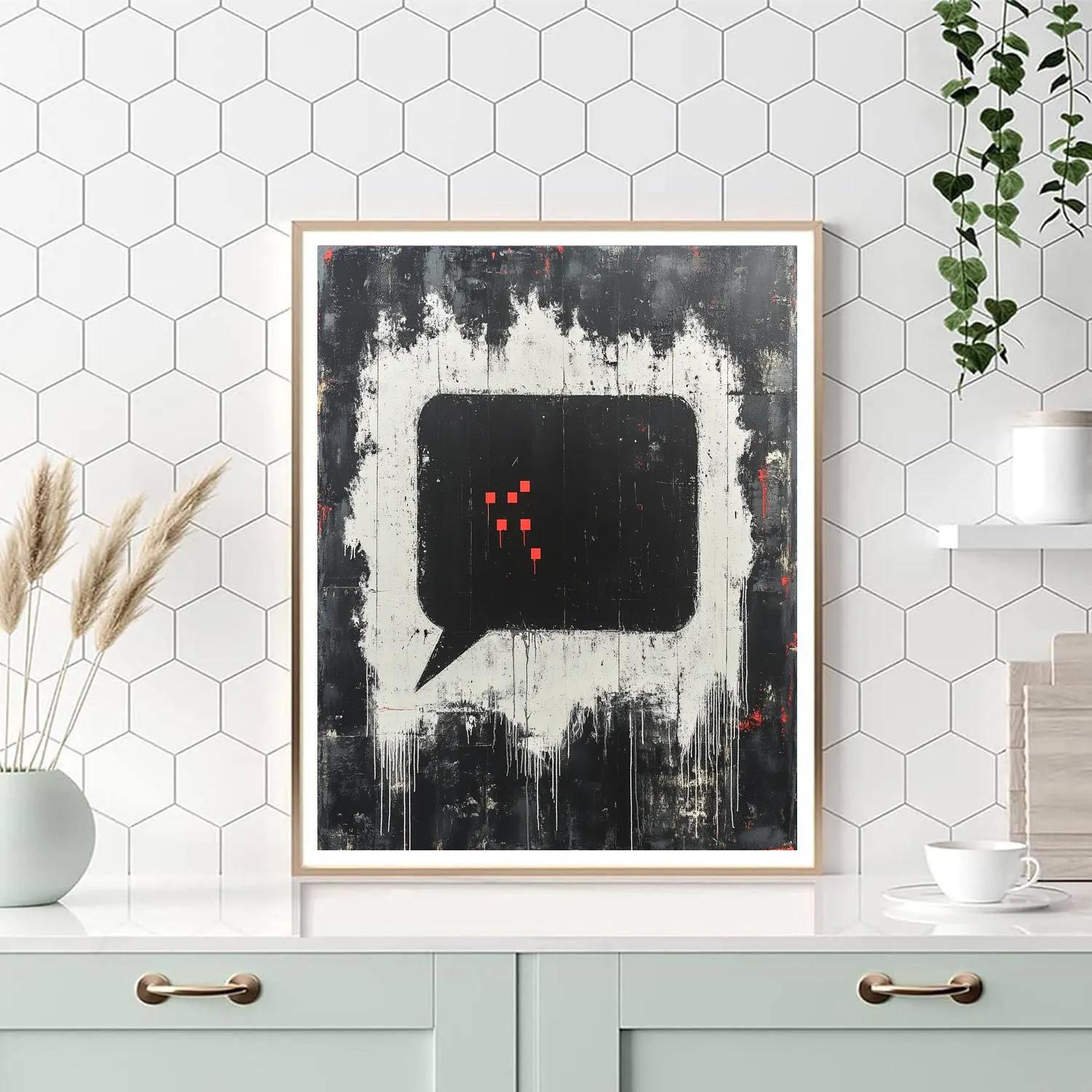 Banksy Inspired Data Silence Nebula Numbered painting kits