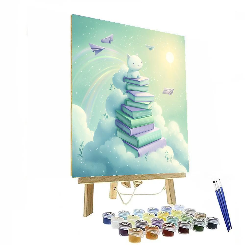 Pascal Chameleon Cloud Library painting number kit