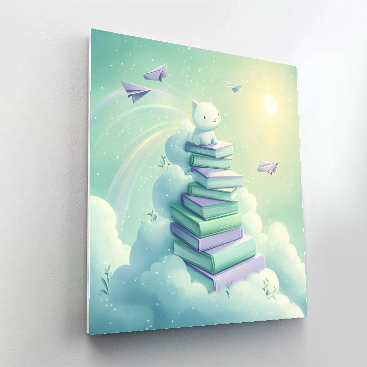 Pascal Chameleon Cloud Library painting number kit