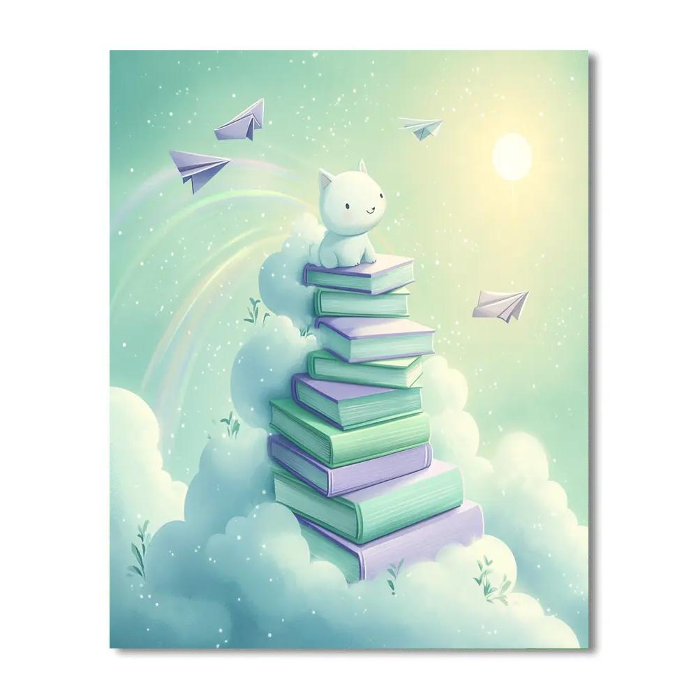 Pascal Chameleon Cloud Library painting number kit