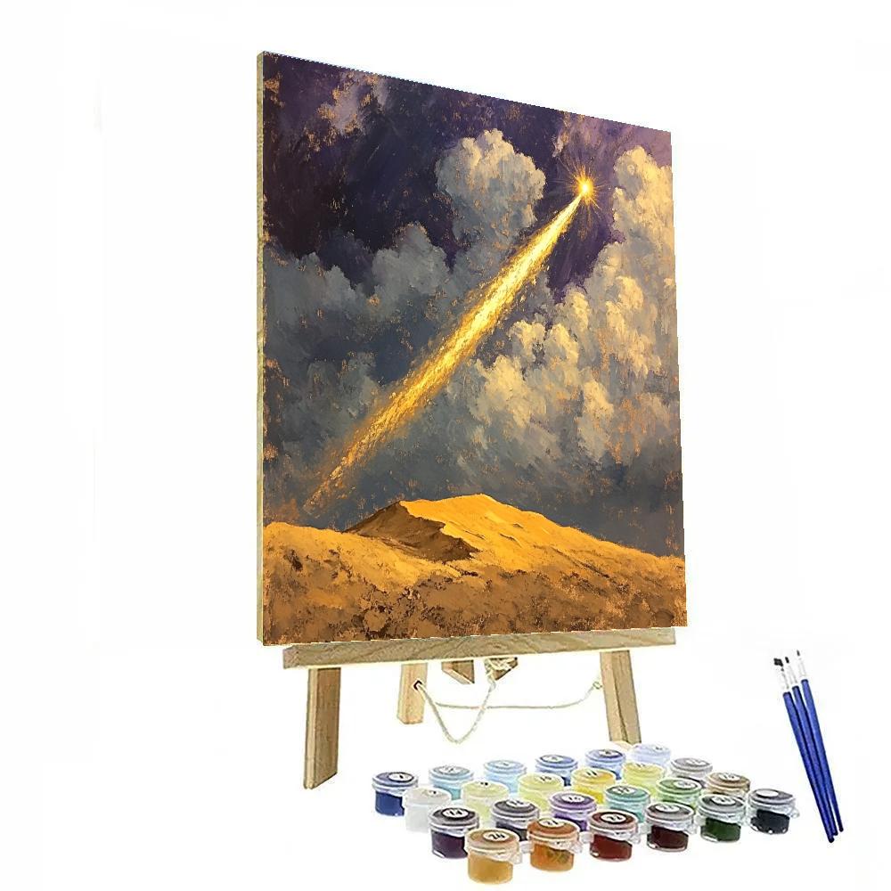 Edgar Degas Inspired Comet Season Over Desert Clouds DIY paint by numbers