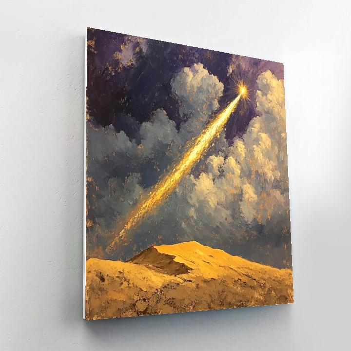 Edgar Degas Inspired Comet Season Over Desert Clouds DIY paint by numbers