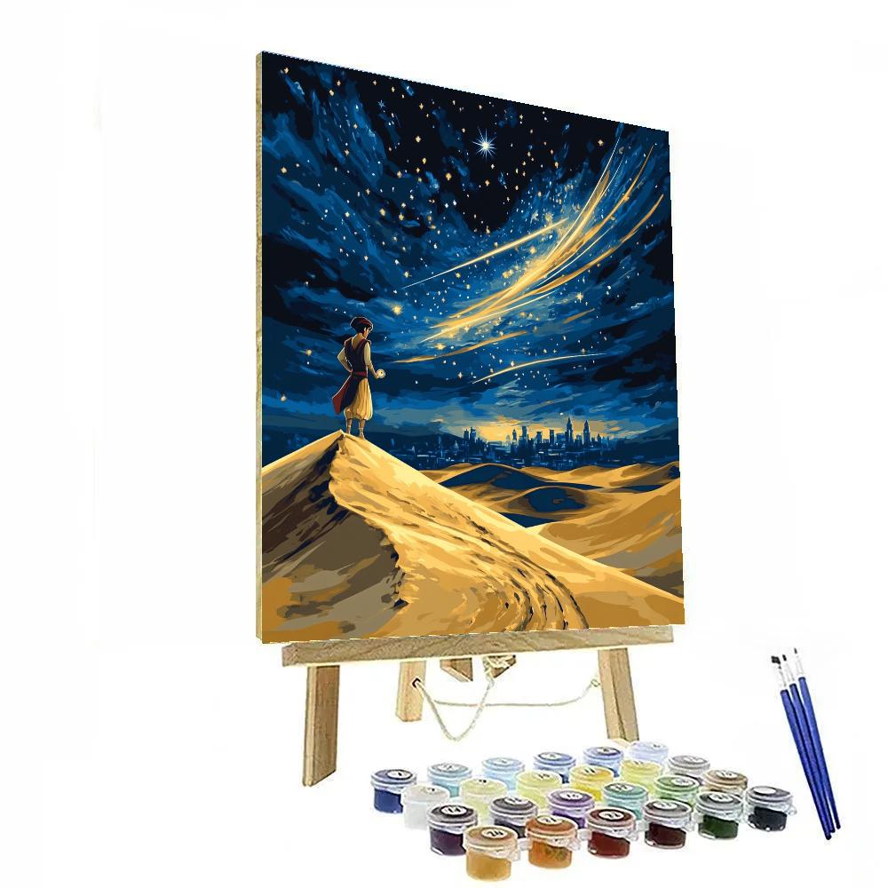Aladdin Desert Compass Of Shooting Stars Number painting