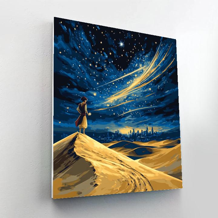 Aladdin Desert Compass Of Shooting Stars Number painting