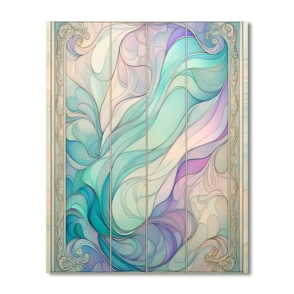 Alphonse Mucha Inspired Aurora Tidal Lacework Paint by numbers art