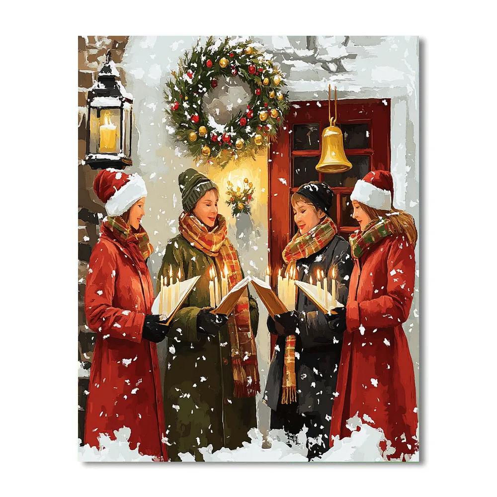 Candle Circle Carol Paint by numbers art