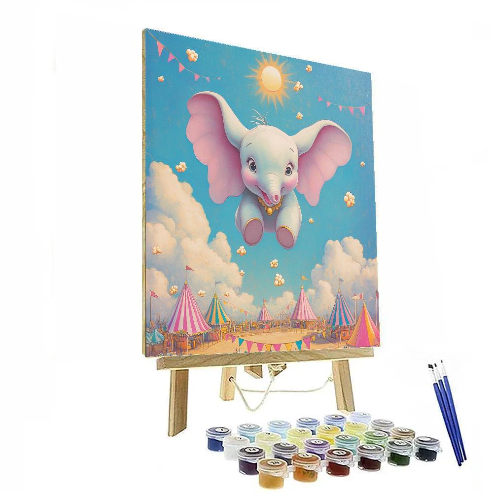 Dumbo Sky Carnival Cloud Hop Painting by numbers kit