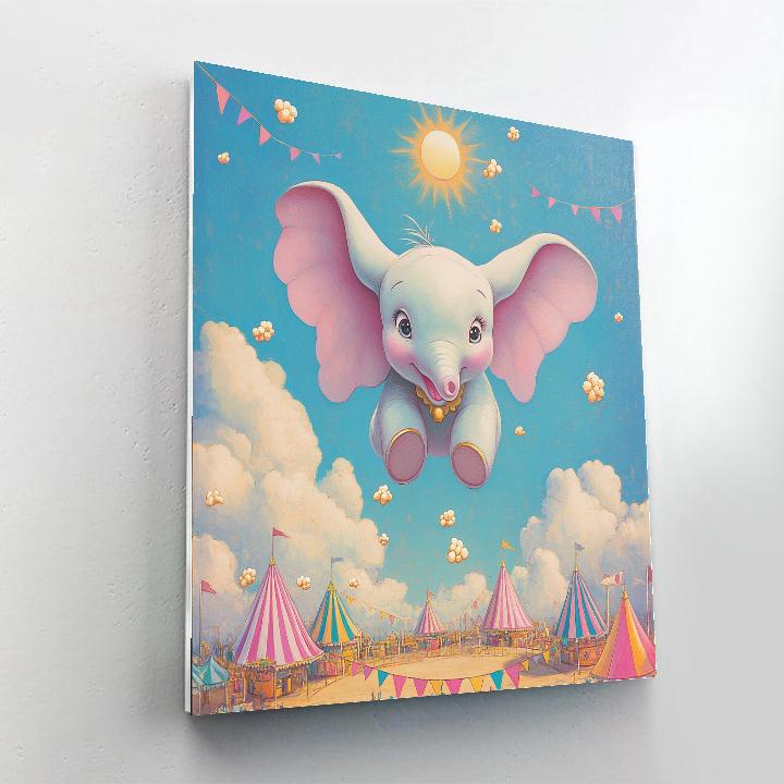 Dumbo Sky Carnival Cloud Hop Painting by numbers kit