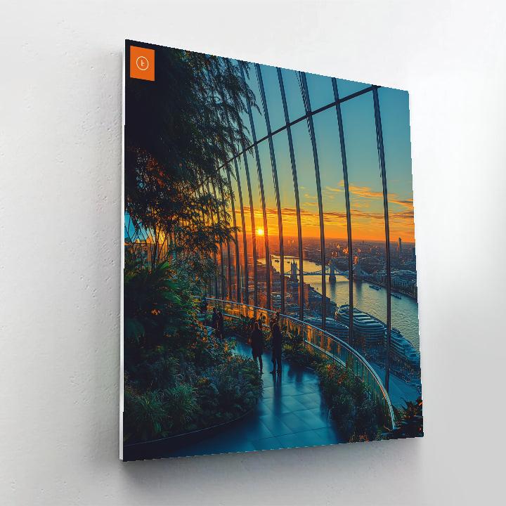 Skyline View From The Sky Garden London United Kingdom Numbered painting kits