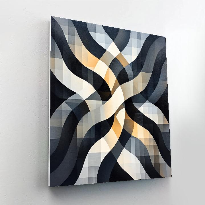 M.C. Escher Inspired Paradox Of Fractal Aurora Currents paint by number