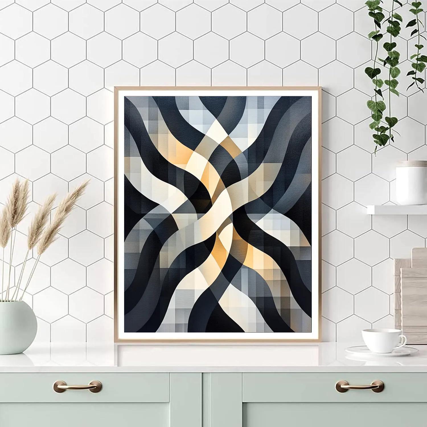 M.C. Escher Inspired Paradox Of Fractal Aurora Currents paint by number