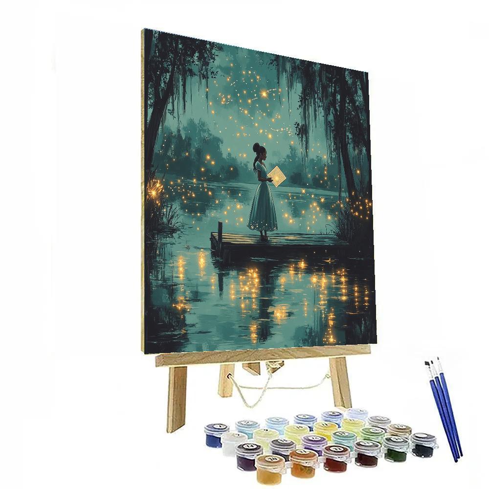 Tiana Bayou Firefly Star Map DIY paint by numbers