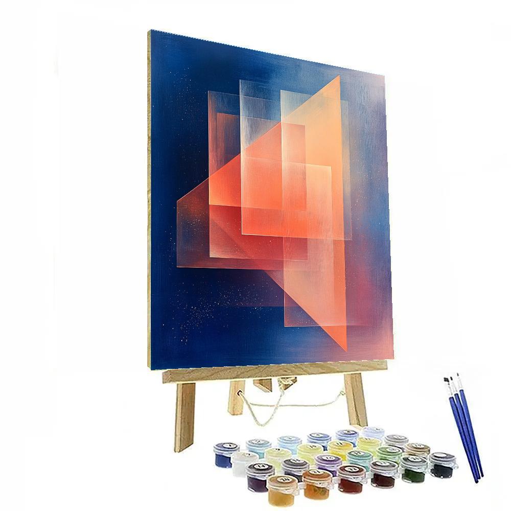 Paul Klee Inspired Luminous Nebular Counterpoint paint by numbers