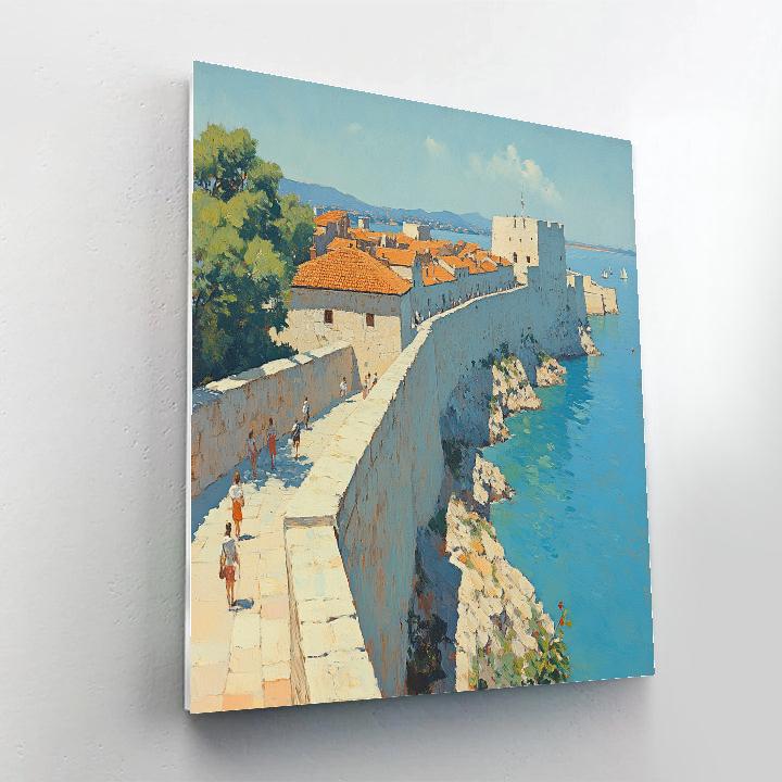The Old City Walls Walk Dubrovnik Croatia Paint by numbers art