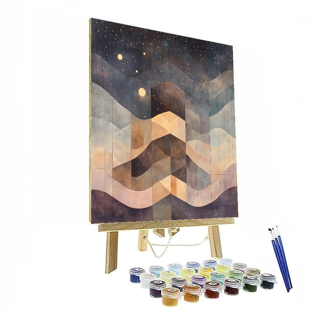 Paul Klee Inspired Tectonics Of Quiet Starlight DIY paint by numbers