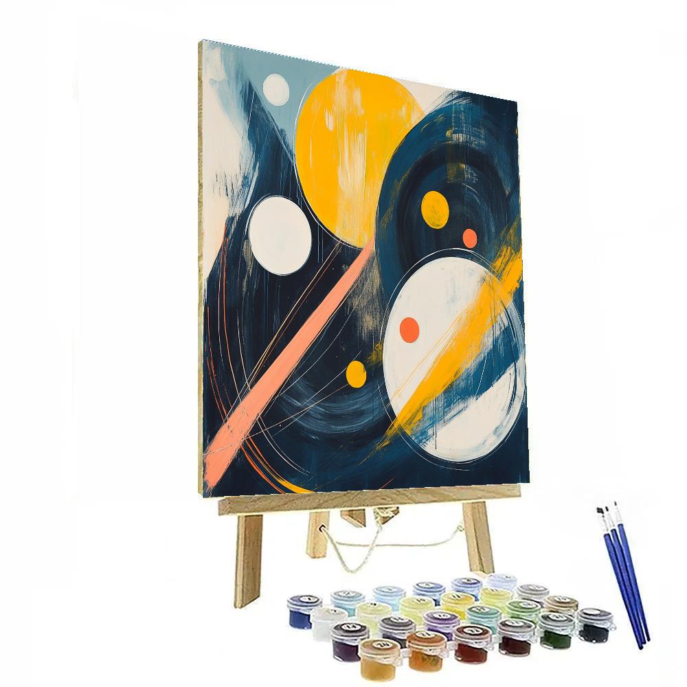 Wassily Kandinsky Inspired Solar System Symphony Number painting