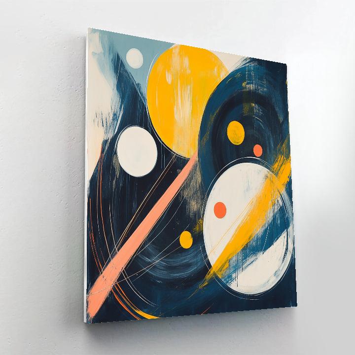 Wassily Kandinsky Inspired Solar System Symphony Number painting