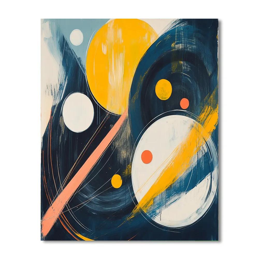 Wassily Kandinsky Inspired Solar System Symphony Number painting