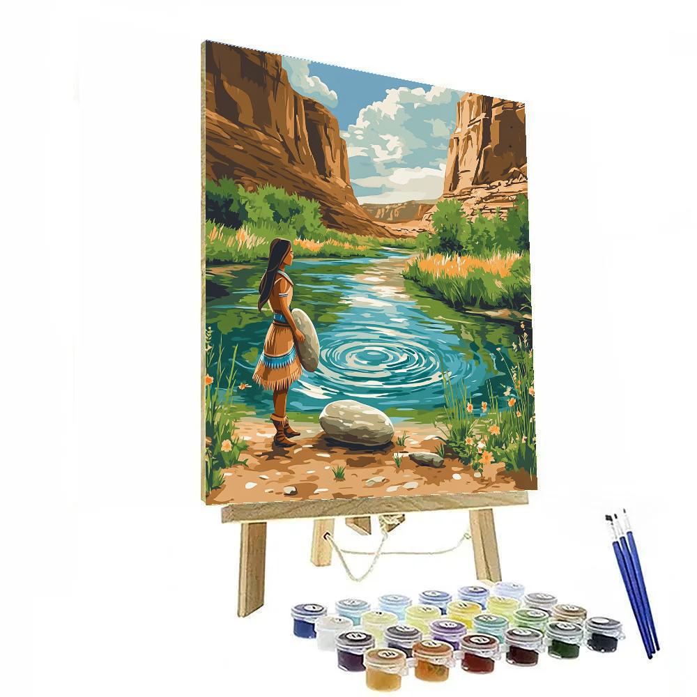 Pocahontas Riverstone Echo Canyon Painting by numbers kit