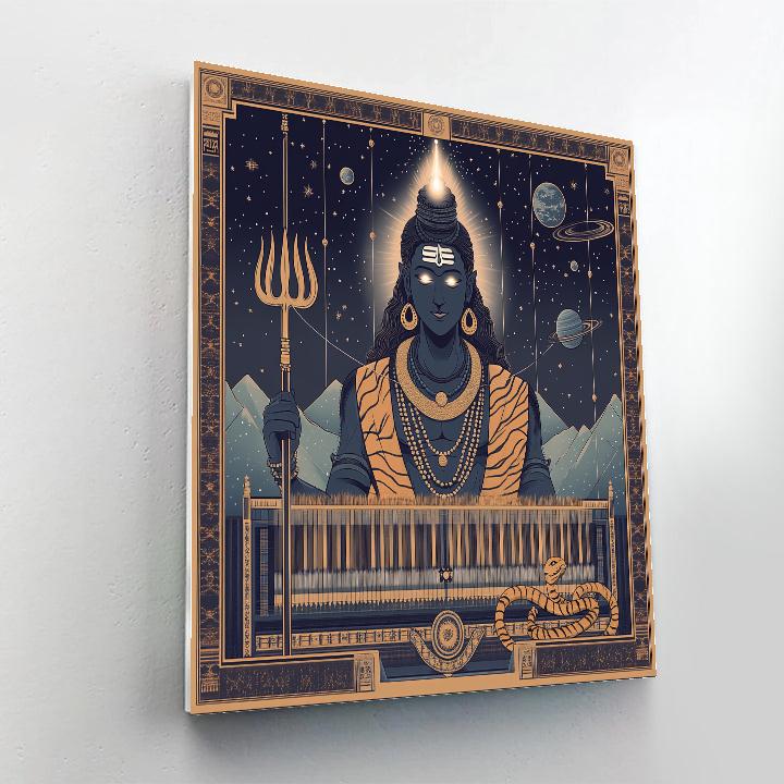 Celestial Loom Weaving With Shiva painting number kit