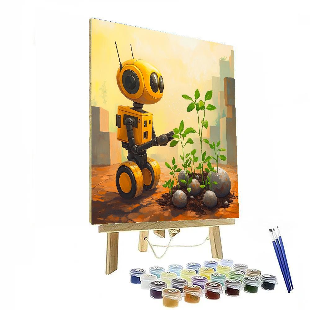WALL E Garden Of Meteor Sprouts paint by color