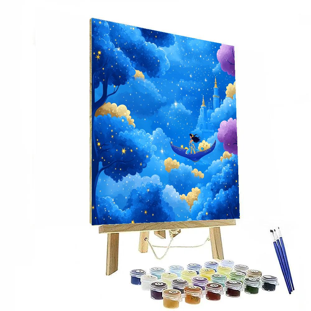 Jasmine Flying Carpet Sky Orchard Paint by numbers kits