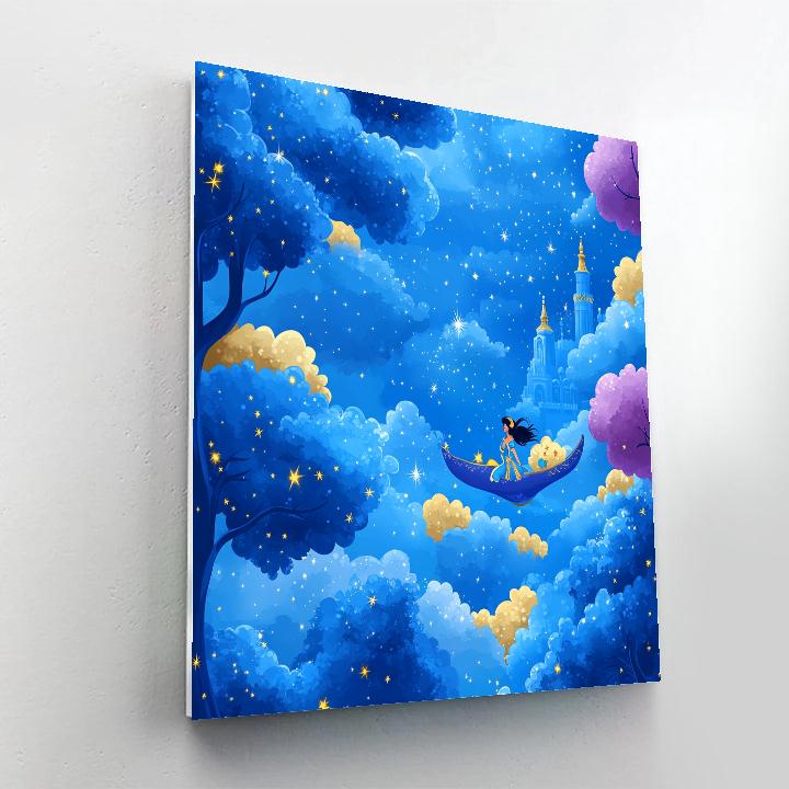 Jasmine Flying Carpet Sky Orchard Paint by numbers kits