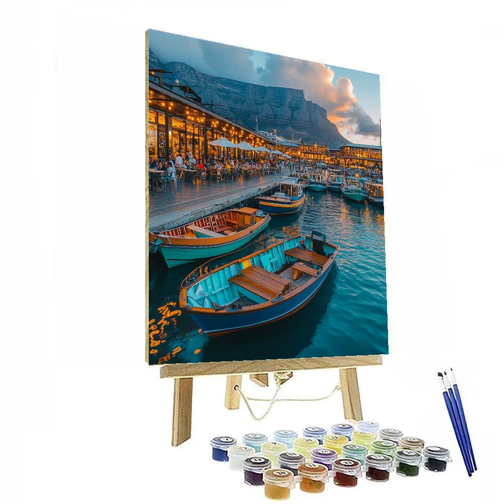Cape Town Waterfront Promenade V And A Waterfront Cape Town South Africa Paint by numbers kits