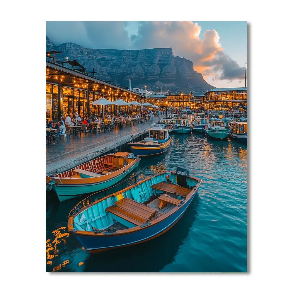 Cape Town Waterfront Promenade V And A Waterfront Cape Town South Africa Paint by numbers kits