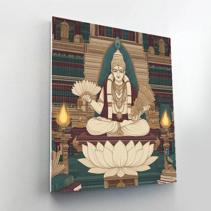 Lotus Scriptorium Of Brahma Number painting