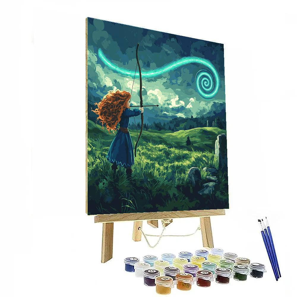 Merida Highland Aurora Archery Paint by numbers kits