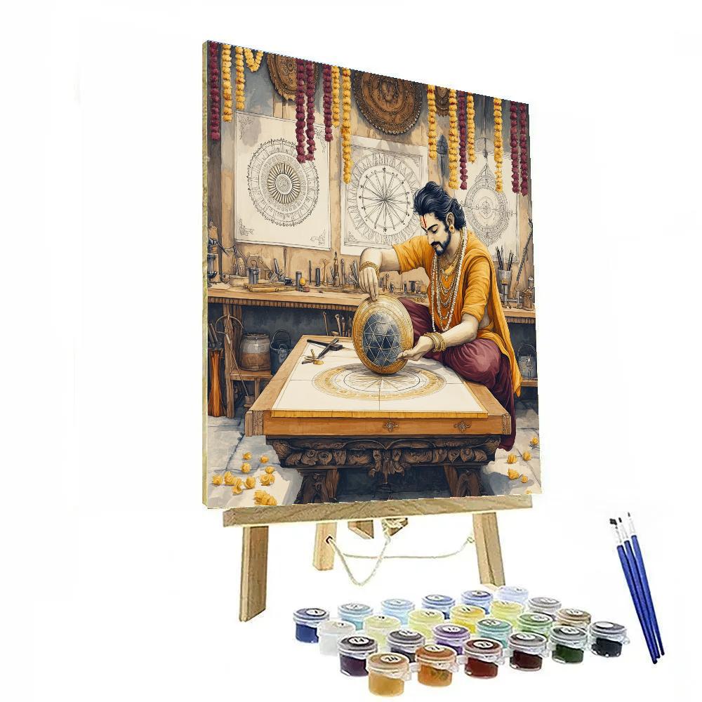 Brahma Crowned Artisan Workshop DIY paint by numbers