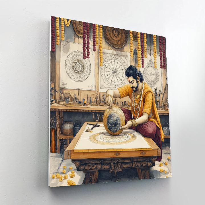 Brahma Crowned Artisan Workshop DIY paint by numbers
