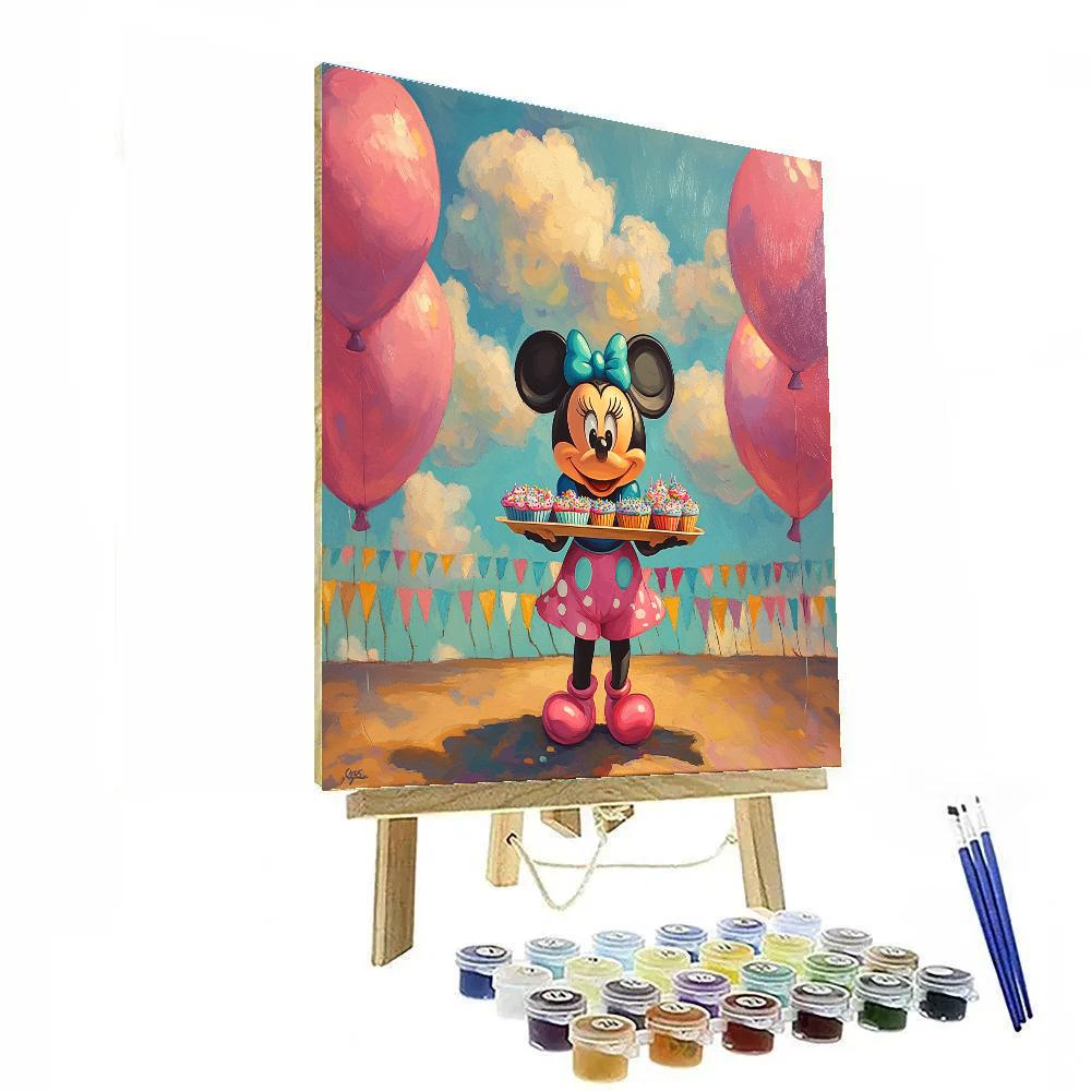 Minnie Mouse Candy Cloud Birthday Parade Painting by numbers kit