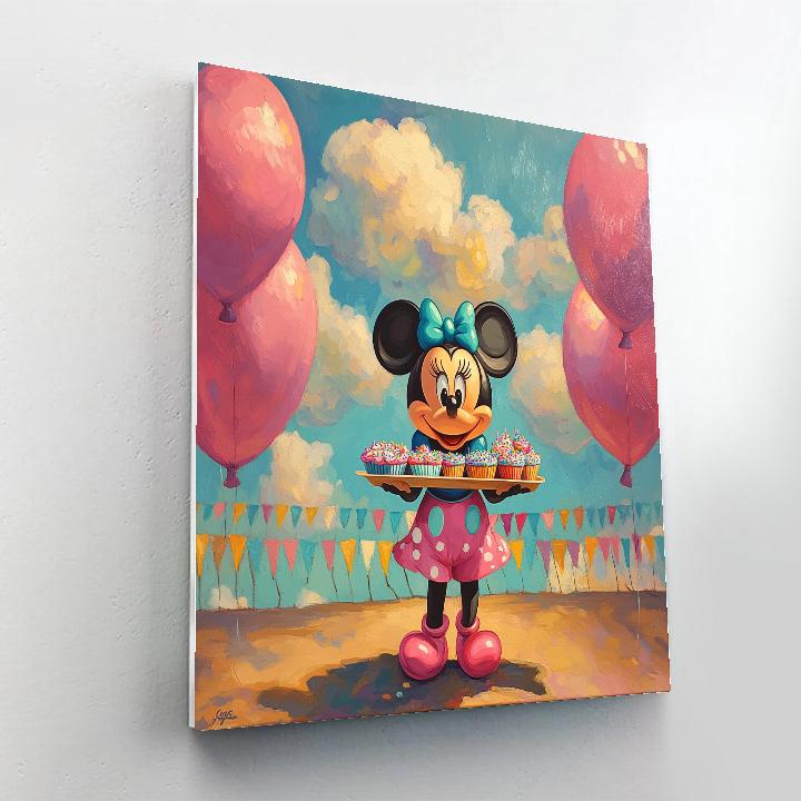 Minnie Mouse Candy Cloud Birthday Parade Painting by numbers kit
