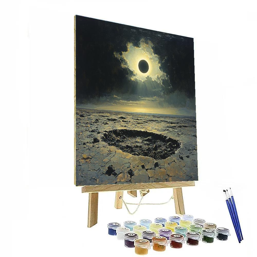 Francisco Goya Inspired Eclipse Over Basalt Wastes paint by numbers