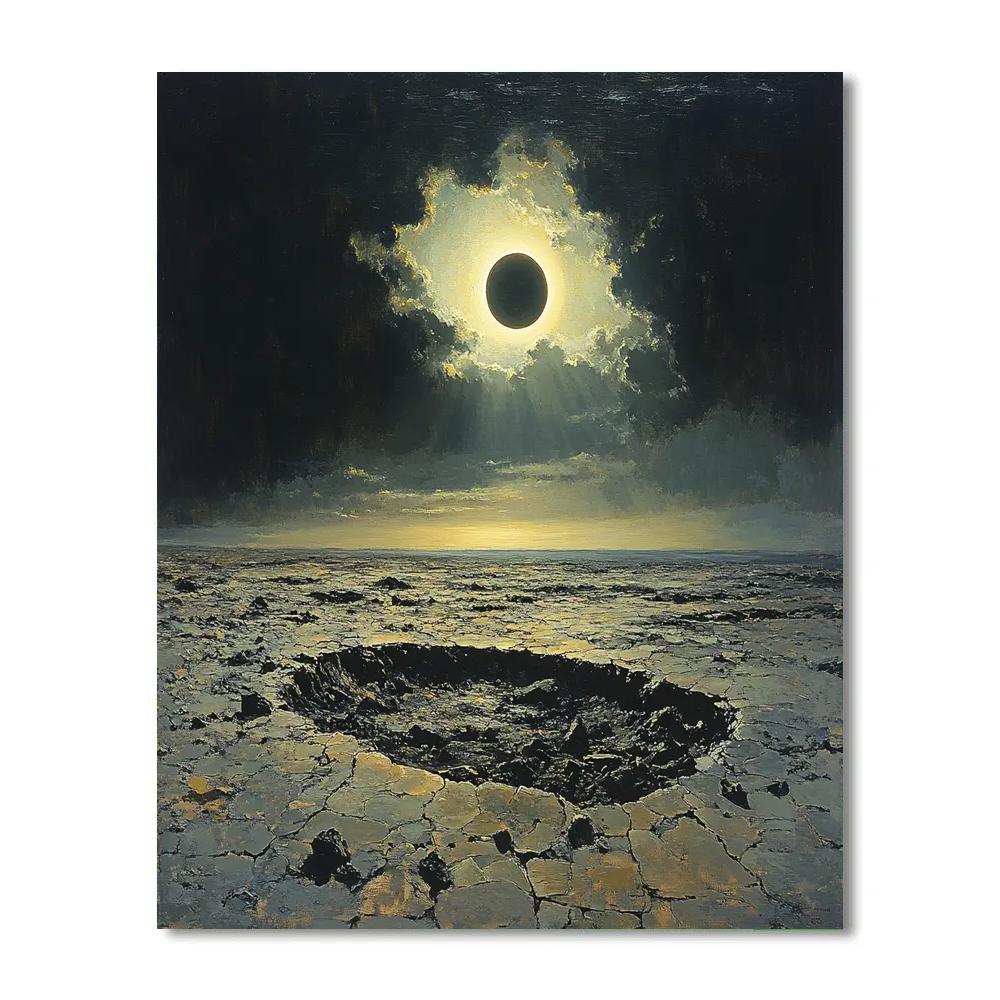Francisco Goya Inspired Eclipse Over Basalt Wastes paint by numbers