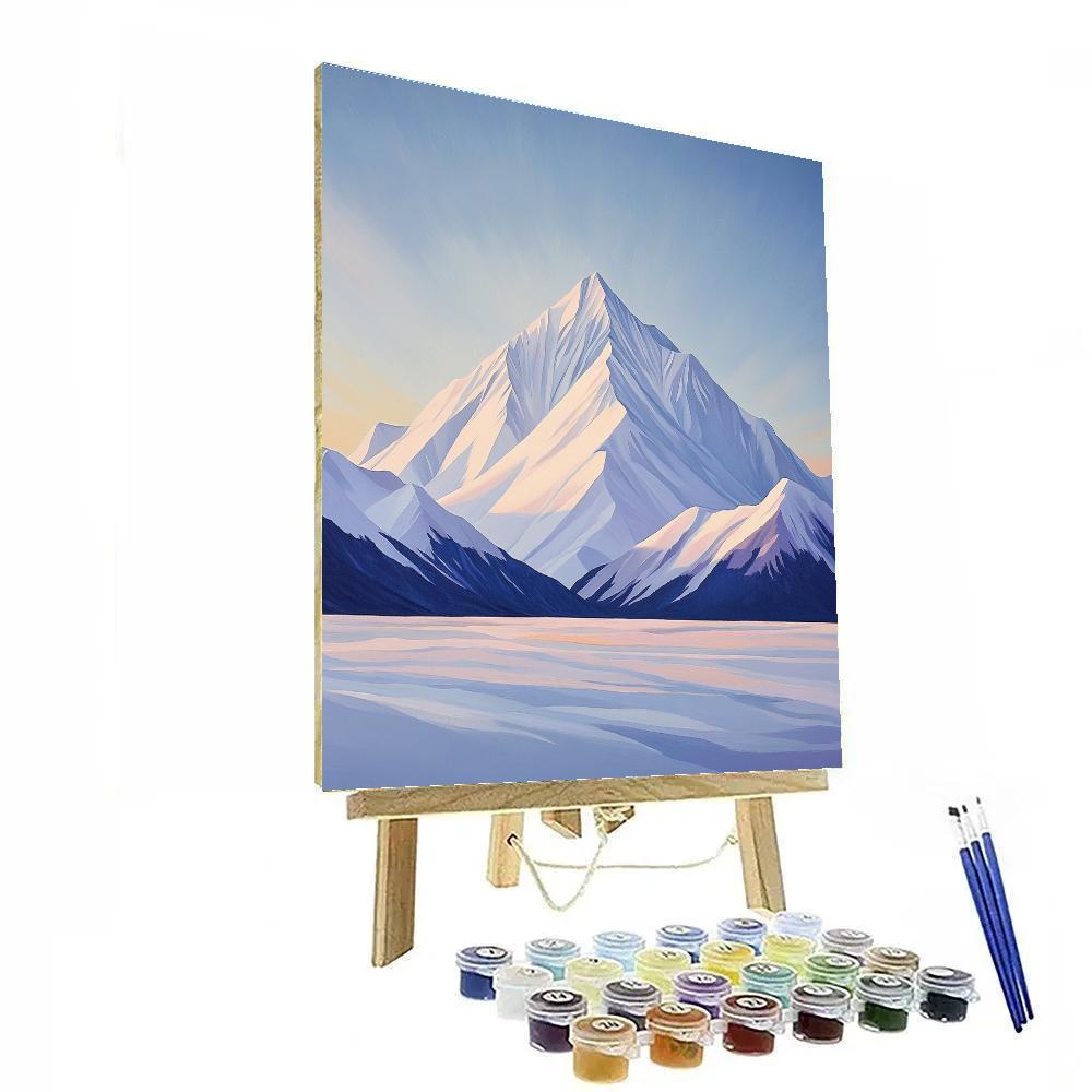 Lawren Harris Inspired Cathedral Glacier Dawn Painting by numbers kit