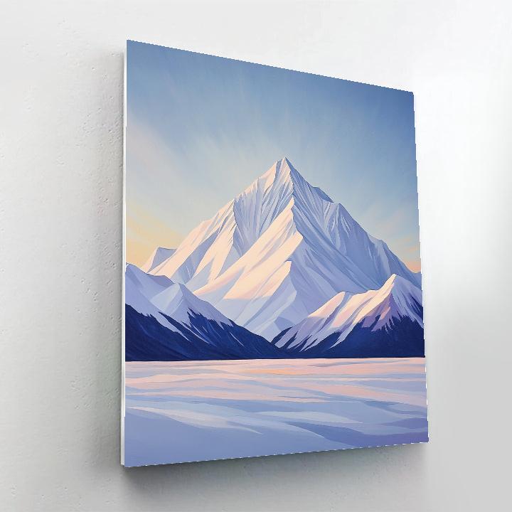 Lawren Harris Inspired Cathedral Glacier Dawn Painting by numbers kit