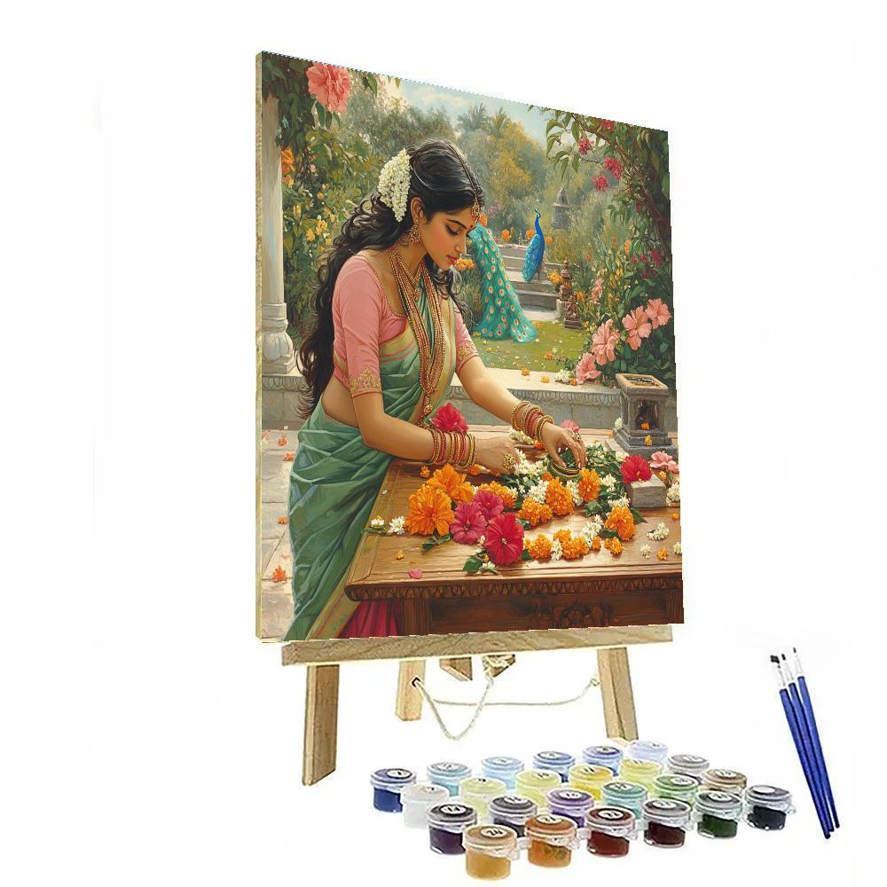 Parvati Sacred Garden Workshop Scene painting number kit