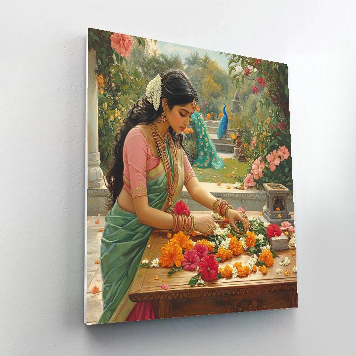 Parvati Sacred Garden Workshop Scene painting number kit